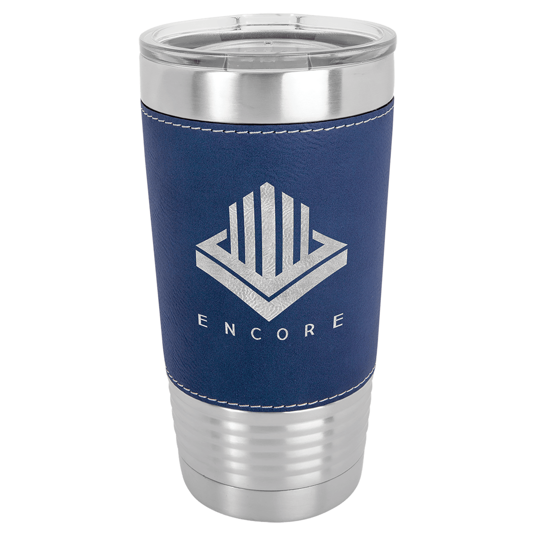 Polar Camel 20 oz. Leatherette Tumbler with Slider Lid