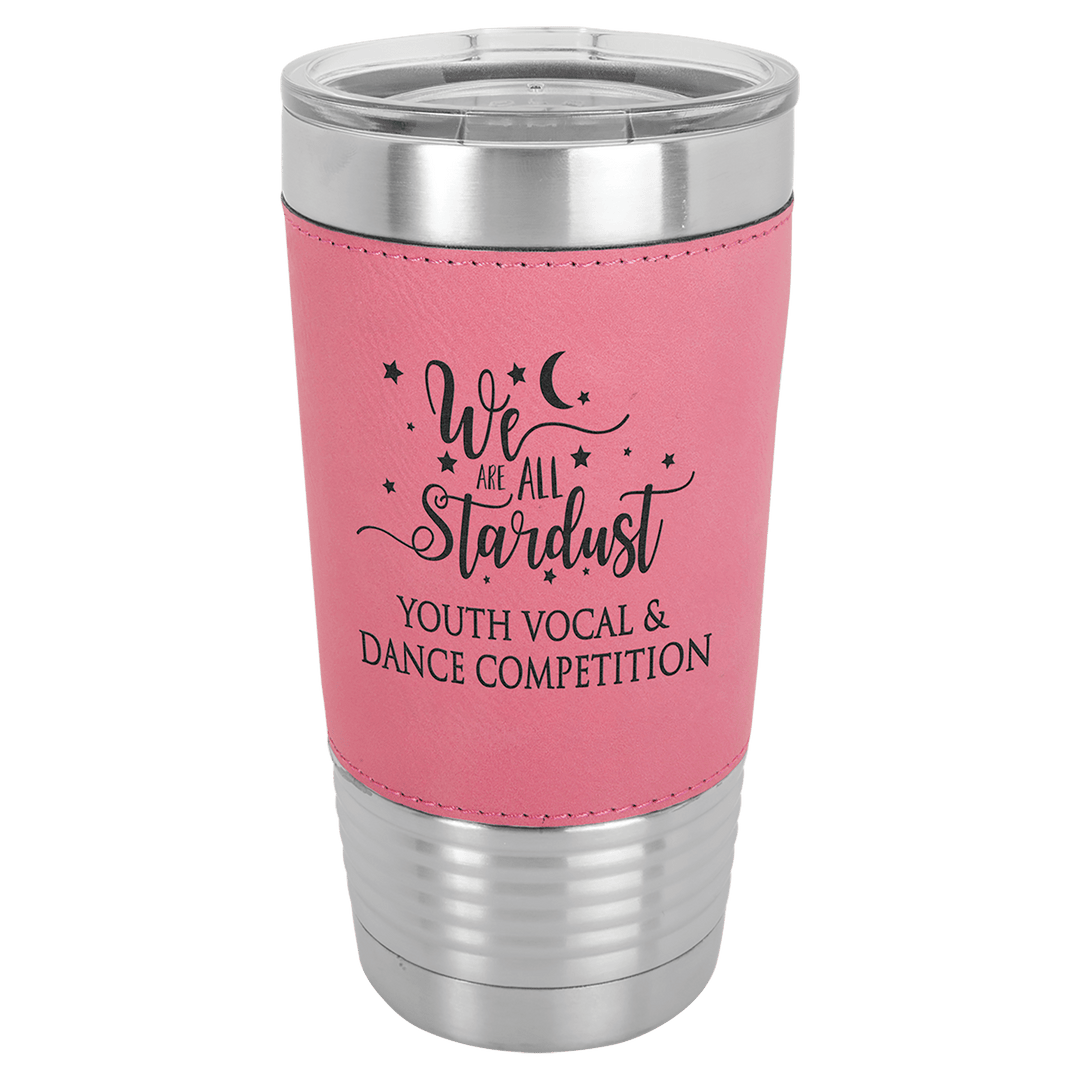 Polar Camel 20 oz. Leatherette Tumbler with Slider Lid