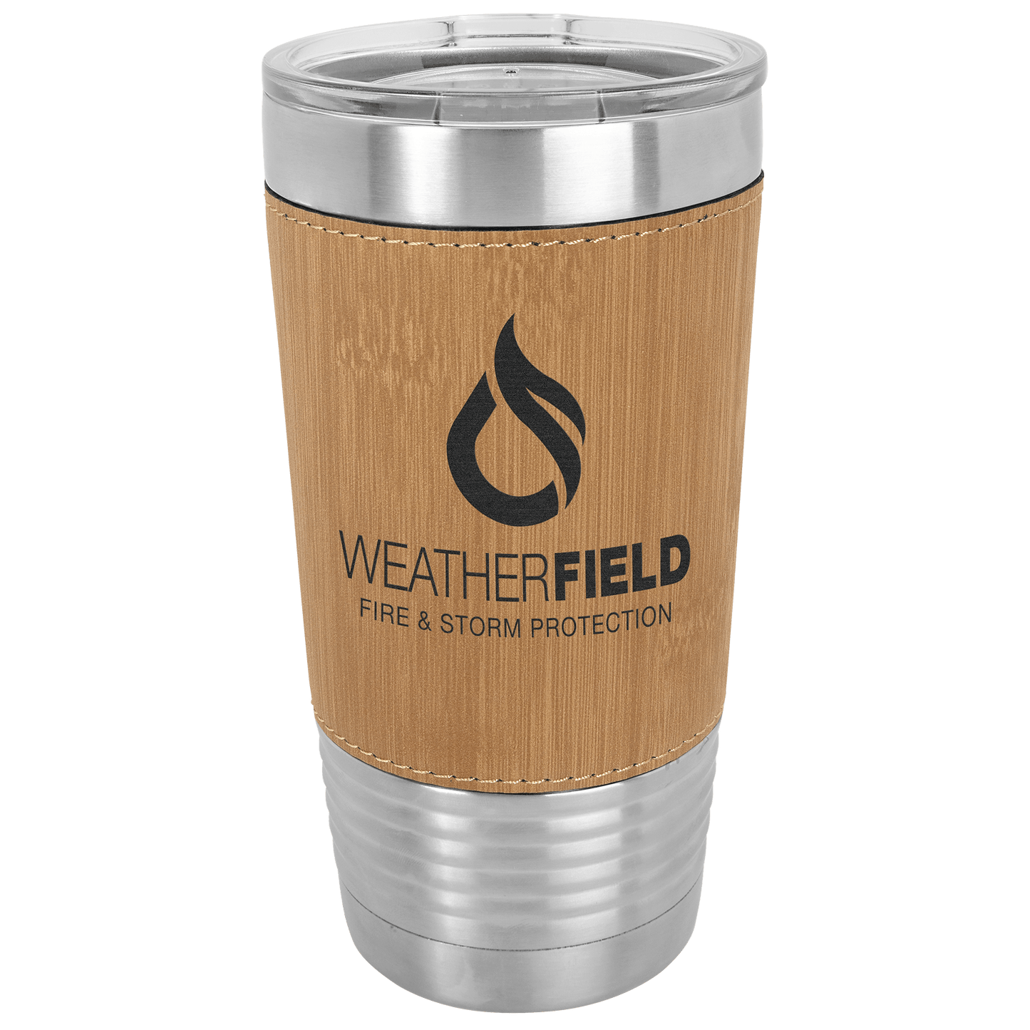 Polar Camel 20 oz. Leatherette Tumbler with Slider Lid