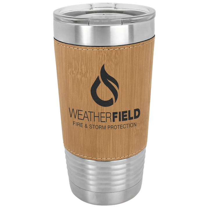 Polar Camel 20 oz. Leatherette Tumbler with Slider Lid