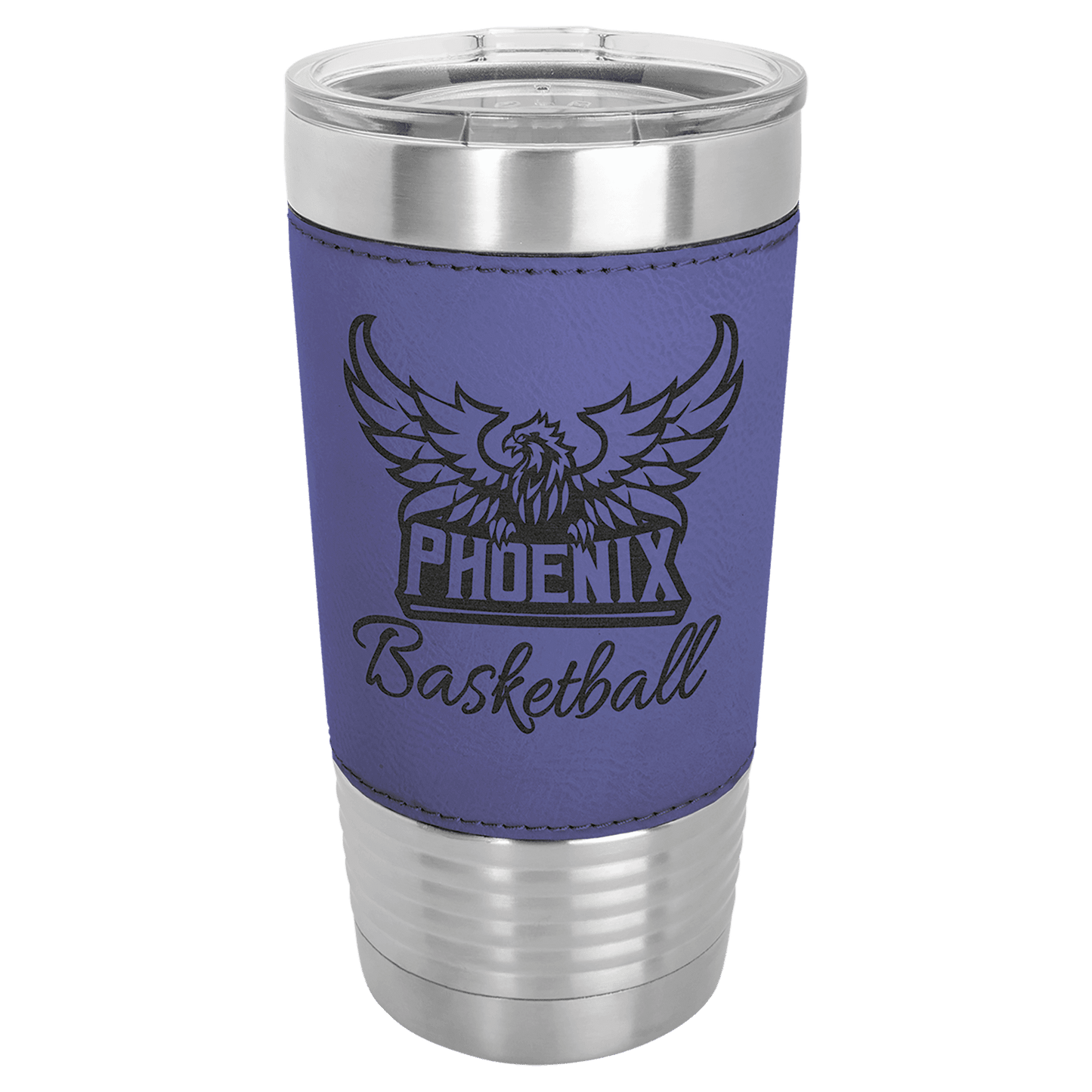 Polar Camel 20 oz. Leatherette Tumbler with Slider Lid