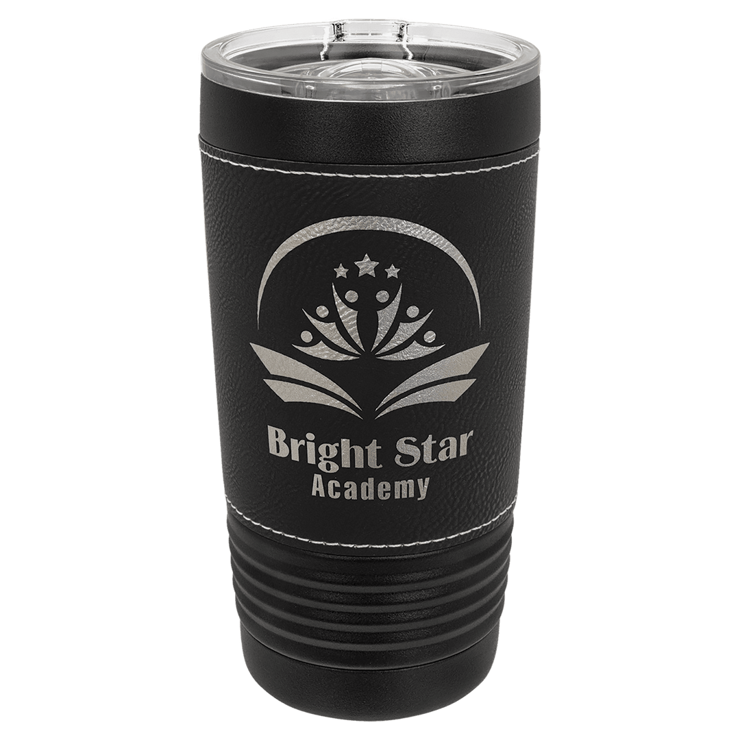 Polar Camel 20 oz. Leatherette Tumbler with Slider Lid