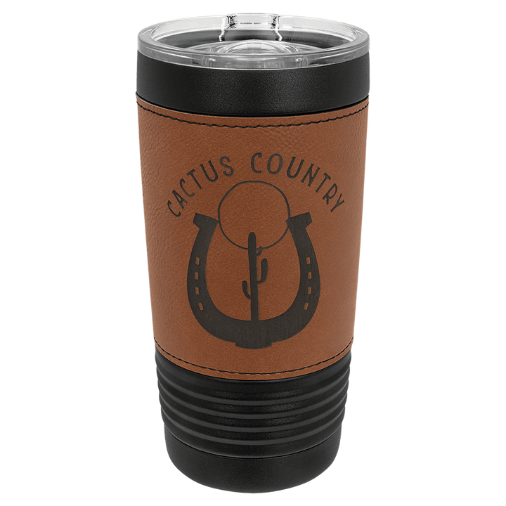 Polar Camel 20 oz. Leatherette Tumbler with Slider Lid