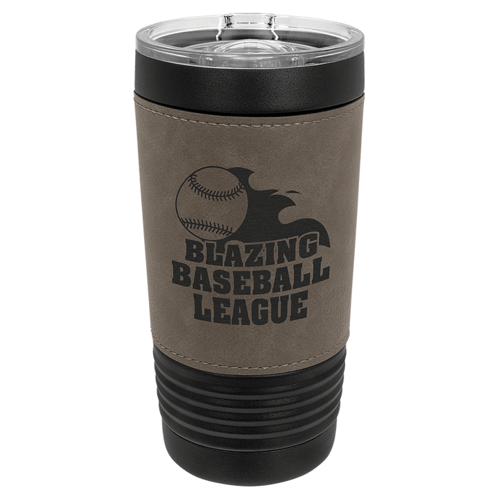 Polar Camel 20 oz. Leatherette Tumbler with Slider Lid