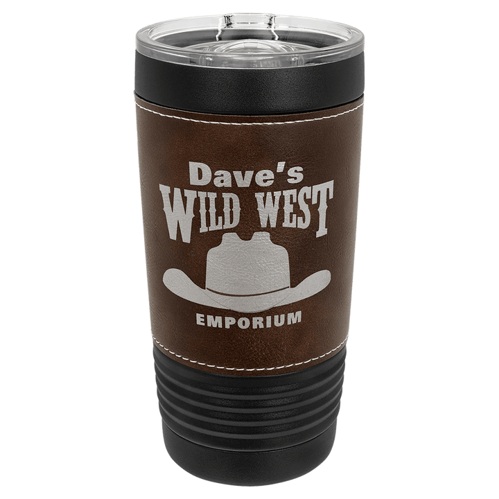 Polar Camel 20 oz. Leatherette Tumbler with Slider Lid