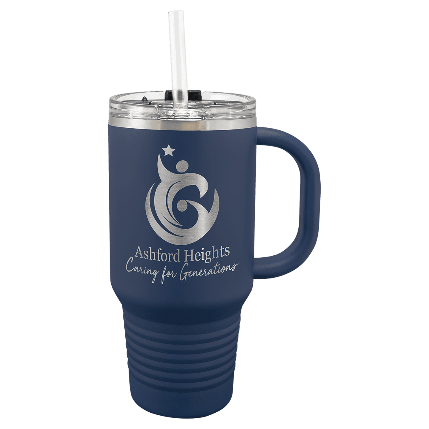 Polar Camel 32 oz. Travel Mug with Snap Lid and Straw