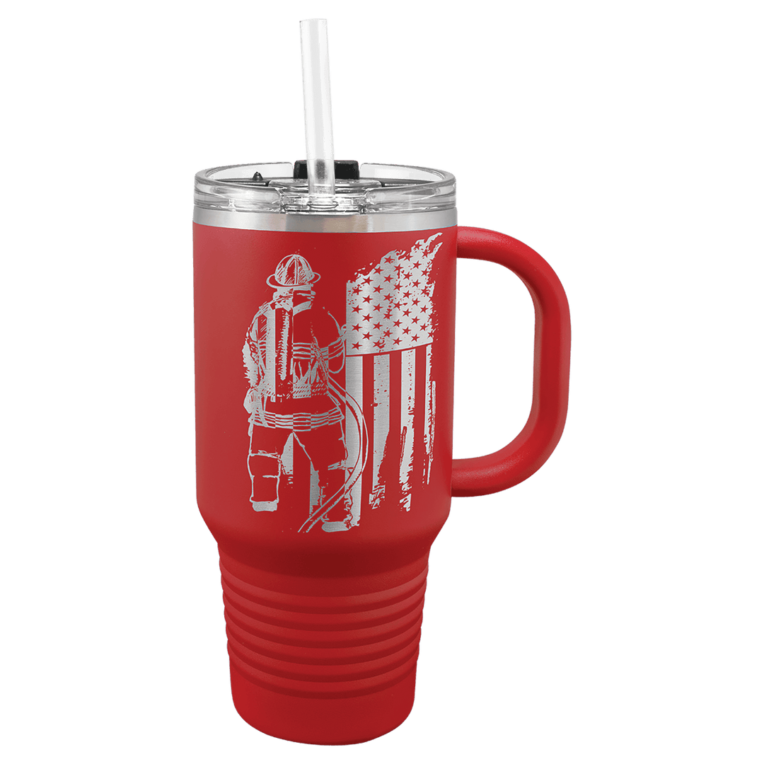 Polar Camel 32 oz. Travel Mug with Snap Lid and Straw