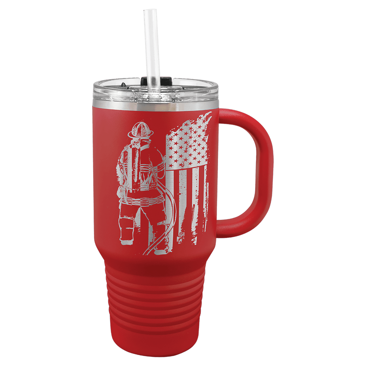 Polar Camel 32 oz. Travel Mug with Snap Lid and Straw