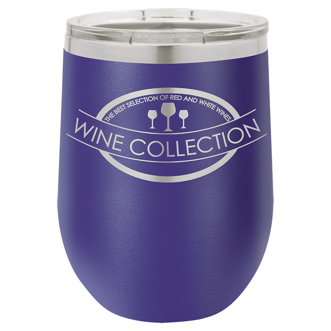 Polar Camel 12 oz. Vacuum Insulated Stemless Wine Tumbler with Lid