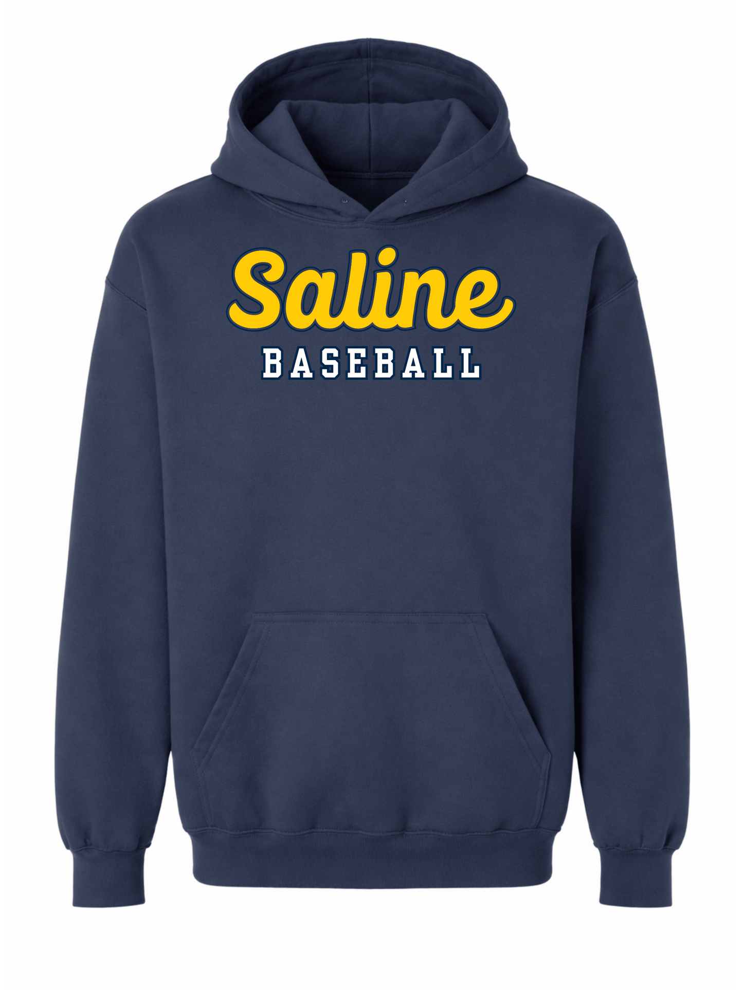 Saline Baseball Script  Gildan Hammer Premium Hoodie
