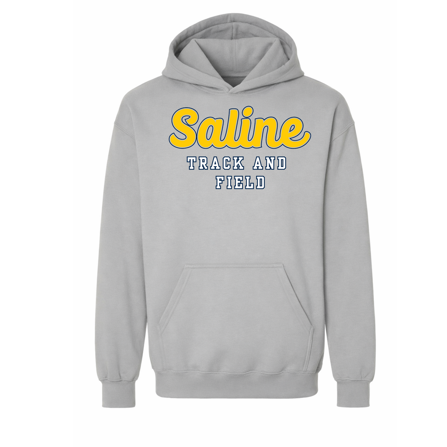 Saline Track Script Gildan Maxweight Hammer Premium Hoodie
