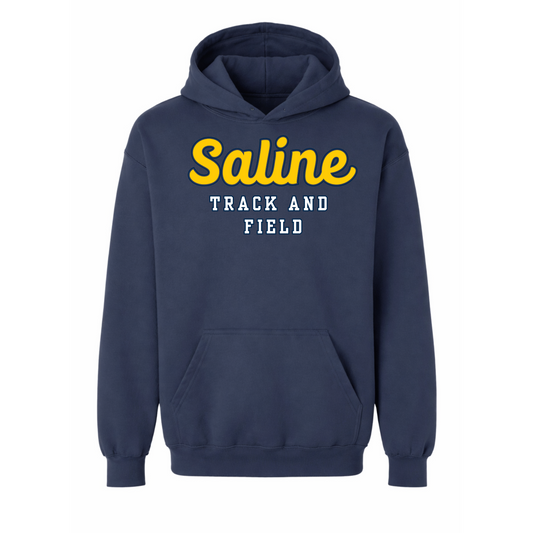 Saline Track Script Gildan Maxweight Hammer Premium Hoodie