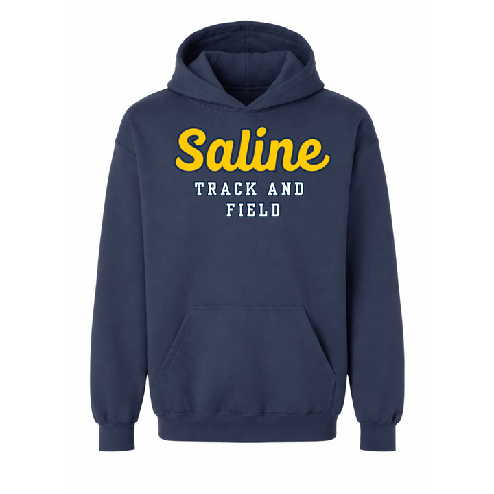 Saline Track Script Gildan Maxweight Hammer Premium Hoodie