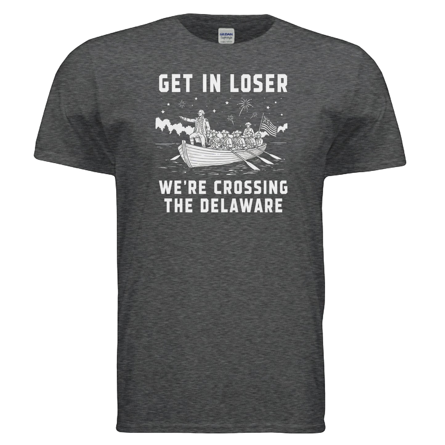 Three G's Custom Designs dark heather grey 100% cotton t-shirt with